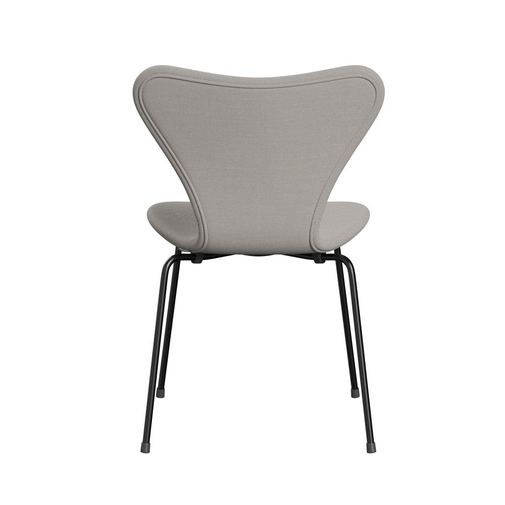 [product_category]-Fritz Hansen 3107 Chair Full Upholstery, Black/Steelcut Trio White & Grey-Fritz Hansen-3107FU-STR205-DRBL-FRI-4