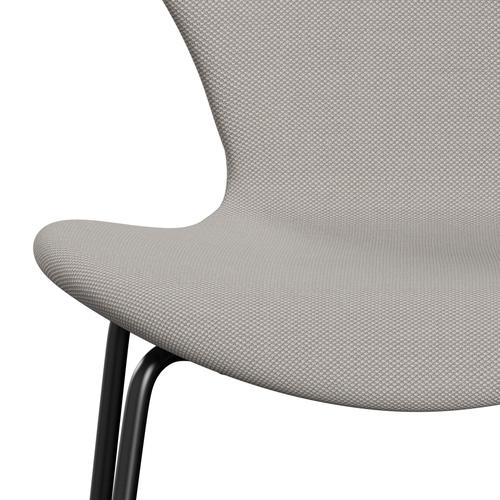 [product_category]-Fritz Hansen 3107 Chair Full Upholstery, Black/Steelcut Trio White & Grey-Fritz Hansen-3107FU-STR205-DRBL-FRI-6