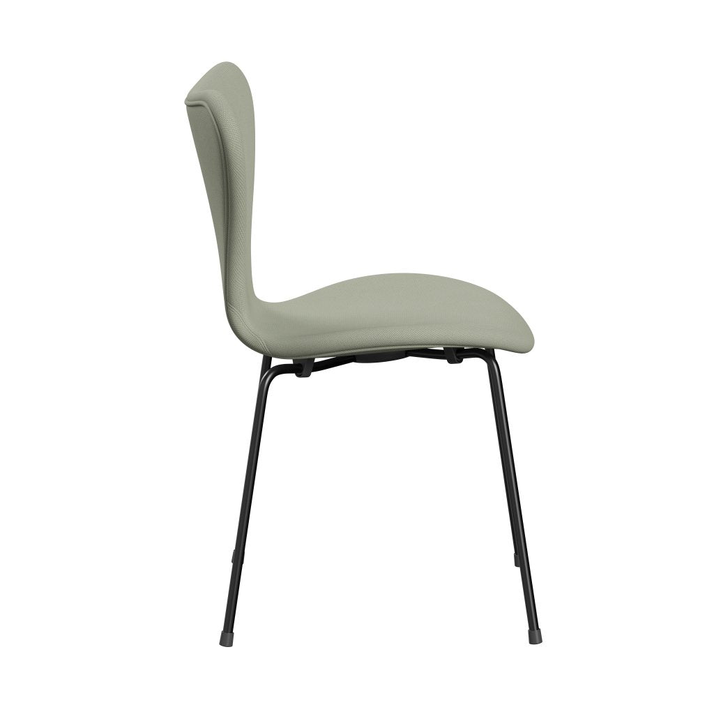 [product_category]-Fritz Hansen 3107 Chair Full Upholstery, Black/Steelcut Turquoise Light-Fritz Hansen-3107FU-STI935-DRBL-FRI-3