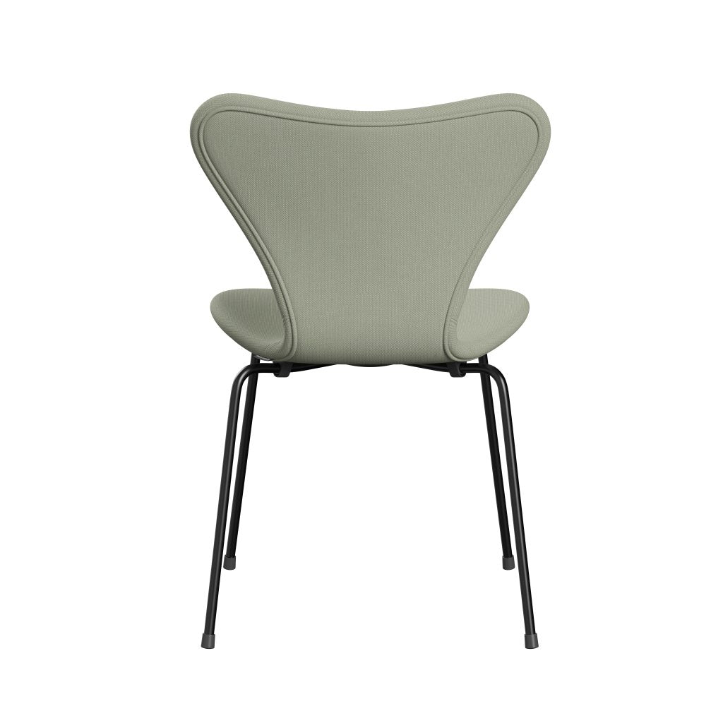 [product_category]-Fritz Hansen 3107 Chair Full Upholstery, Black/Steelcut Turquoise Light-Fritz Hansen-3107FU-STI935-DRBL-FRI-4