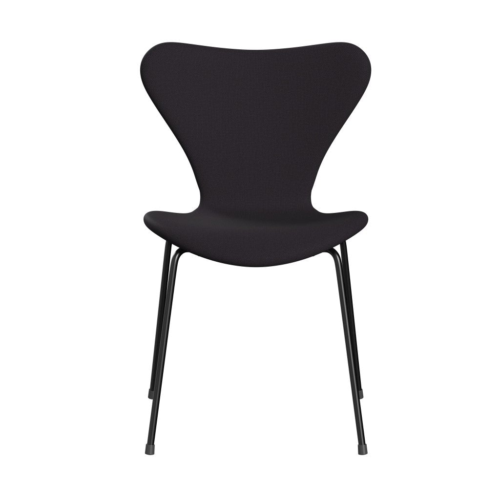 [product_category]-Fritz Hansen 3107 Chair Full Upholstery, Black/Steelcut Violet Dark-Fritz Hansen-3107FU-STI685-DRBL-FRI-1