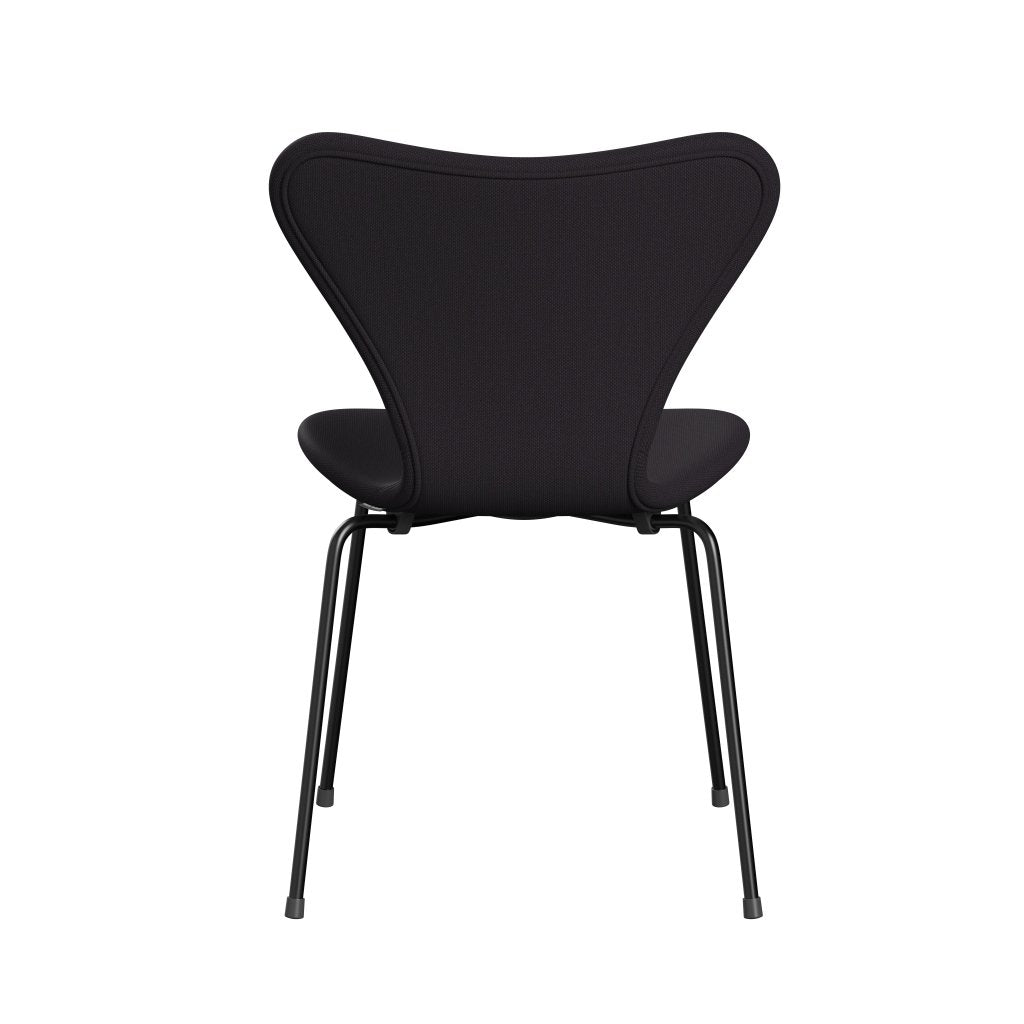 [product_category]-Fritz Hansen 3107 Chair Full Upholstery, Black/Steelcut Violet Dark-Fritz Hansen-3107FU-STI685-DRBL-FRI-4