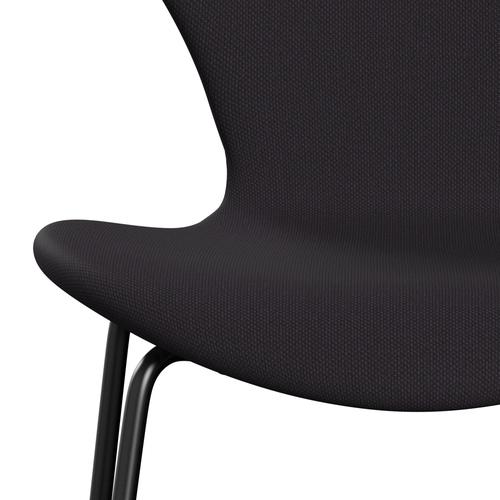 [product_category]-Fritz Hansen 3107 Chair Full Upholstery, Black/Steelcut Violet Dark-Fritz Hansen-3107FU-STI685-DRBL-FRI-6