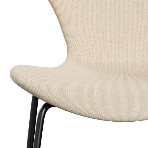 [product_category]-Fritz Hansen 3107 Chair Full Upholstery, Black/Steelcut White-Fritz Hansen-3107FU-STI110-DRBL-FRI-6