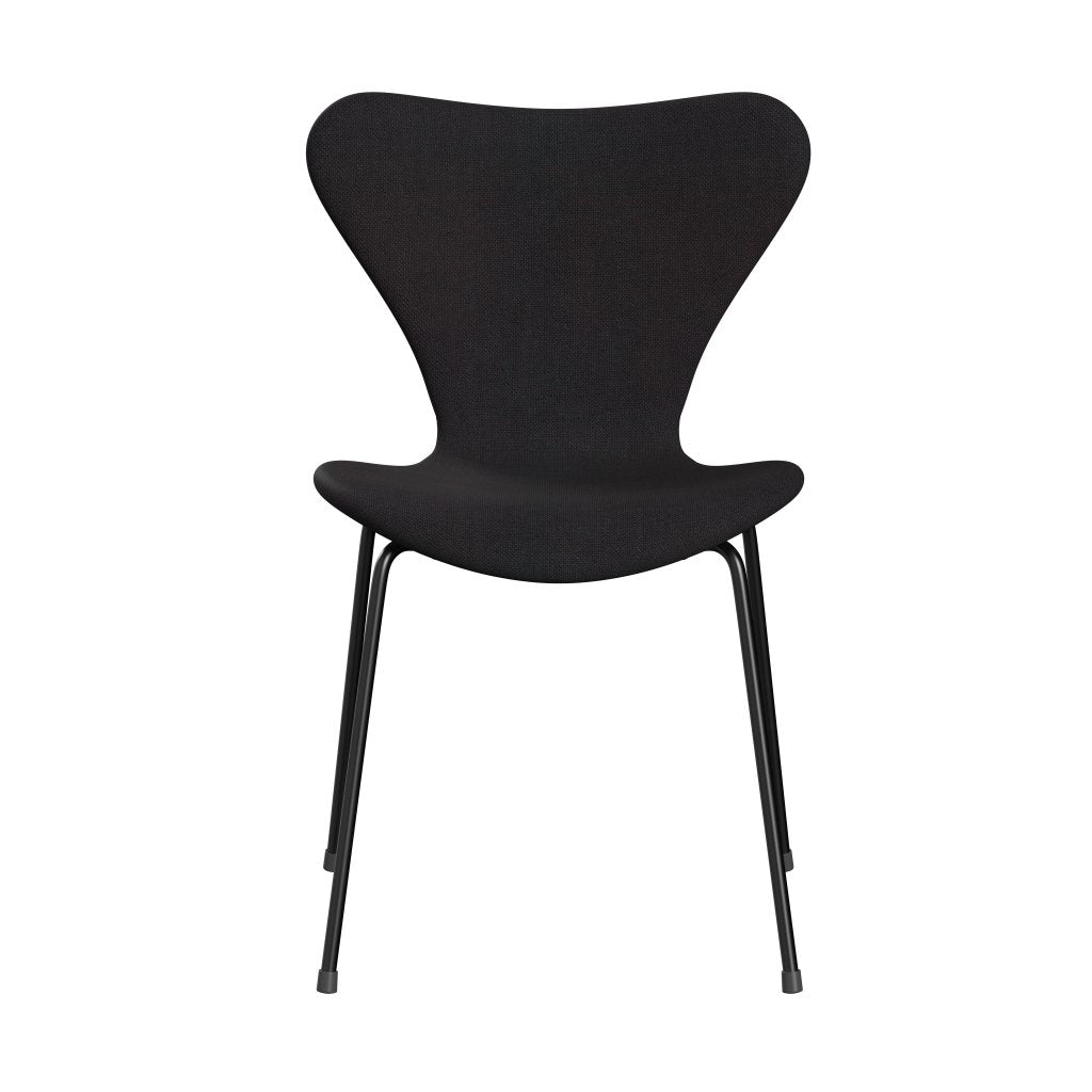 [product_category]-Fritz Hansen 3107 Chair Full Upholstery, Black/Sunniva 2 Black (Sv683)-Fritz Hansen-3107FU-SV683-DRBL-FRI-1