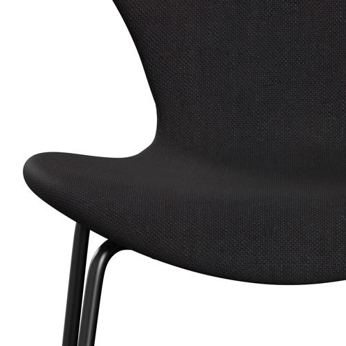 [product_category]-Fritz Hansen 3107 Chair Full Upholstery, Black/Sunniva 2 Black (Sv683)-Fritz Hansen-3107FU-SV683-DRBL-FRI-6