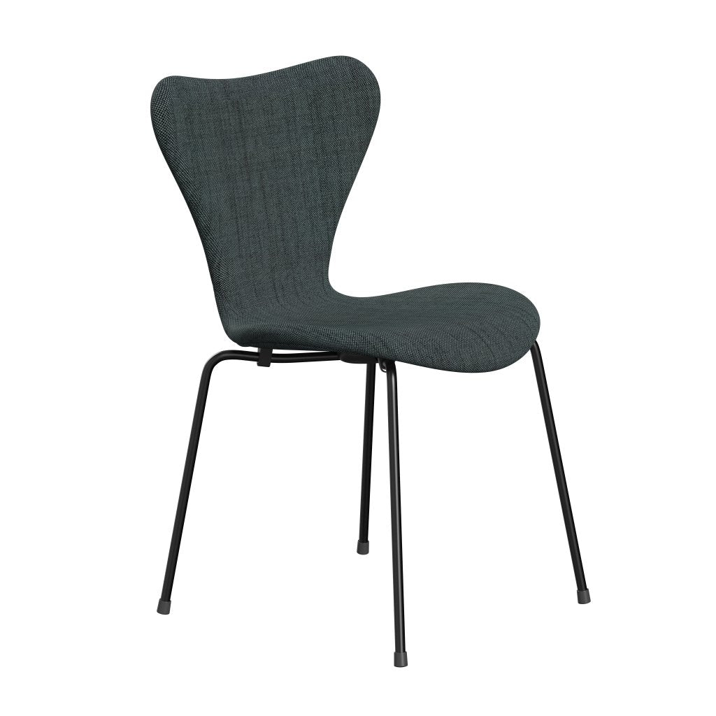 [product_category]-Fritz Hansen 3107 Chair Full Upholstery, Black/Sunniva 2 Black/Light Blue-Fritz Hansen-3107FU-SV763-DRBL-FRI-2