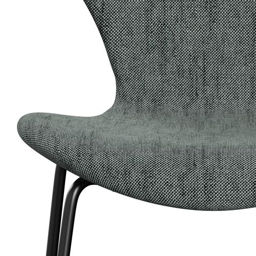 [product_category]-Fritz Hansen 3107 Chair Full Upholstery, Black/Sunniva 2 Black/White-Fritz Hansen-3107FU-SV163-DRBL-FRI-6