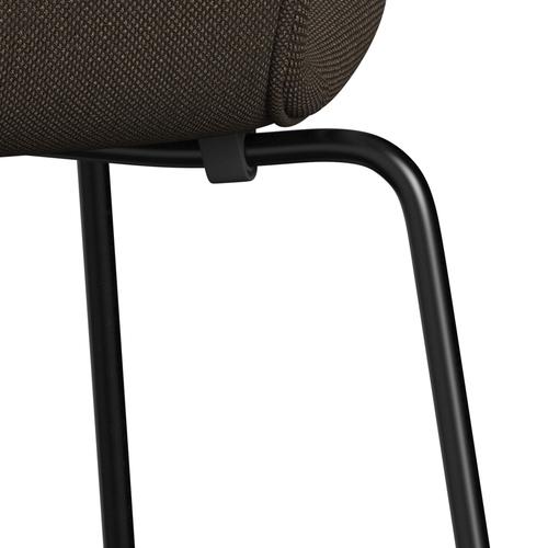 [product_category]-Fritz Hansen 3107 Chair Full Upholstery, Black/Sunniva 2 Chocolate/Black-Fritz Hansen-3107FU-SV383-DRBL-FRI-7