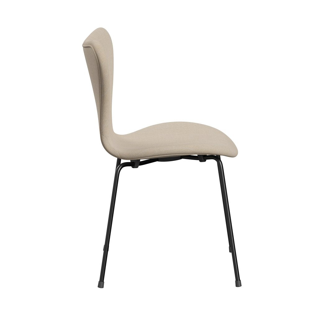 [product_category]-Fritz Hansen 3107 Chair Full Upholstery, Black/Sunniva 2 Cream/Sand-Fritz Hansen-3107FU-SV423-DRBL-FRI-3