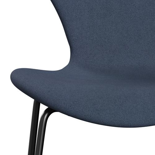 [product_category]-Fritz Hansen 3107 Chair Full Upholstery, Black/Tonus Grey Blue-Fritz Hansen-3107FU-TON764-DRBL-FRI-6