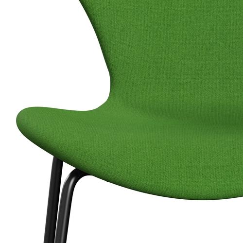 [product_category]-Fritz Hansen 3107 Chair Full Upholstery, Black/Tonus Light Green-Fritz Hansen-3107FU-TON954-DRBL-FRI-6