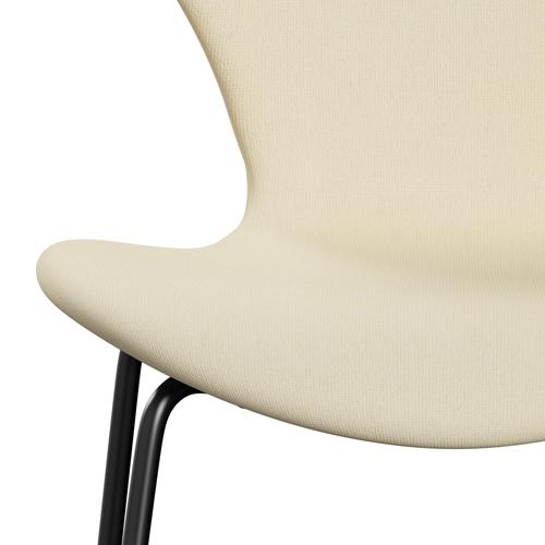 [product_category]-Fritz Hansen 3107 Chair Full Upholstery, Black/Tonus Wool White-Fritz Hansen-3107FU-TON100-DRBL-FRI-6