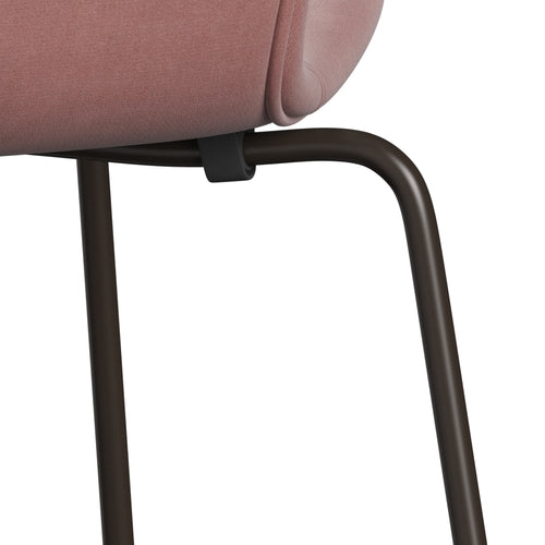 [product_category]-Fritz Hansen 3107 Chair Full Upholstery, Brown Bronze/Belfast Velvet Misty Rose-Fritz Hansen-3107FU-BEL593-DBPC-FRI-7