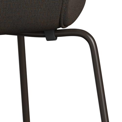 [product_category]-Fritz Hansen 3107 Chair Full Upholstery, Brown Bronze/Canvas Grey Blue-Fritz Hansen-3107FU-CA0854-DBPC-FRI-7