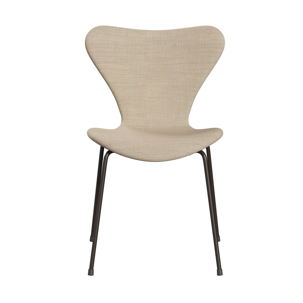 [product_category]-Fritz Hansen 3107 Chair Full Upholstery, Brown Bronze/Canvas Sand Light-Fritz Hansen-3107FU-CA0216-DBPC-FRI-1