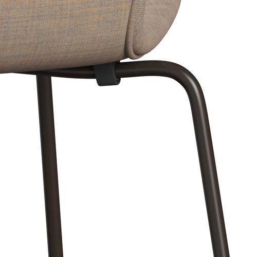 [product_category]-Fritz Hansen 3107 Chair Full Upholstery, Brown Bronze/Canvas Sand-Fritz Hansen-3107FU-CA0224-DBPC-FRI-7