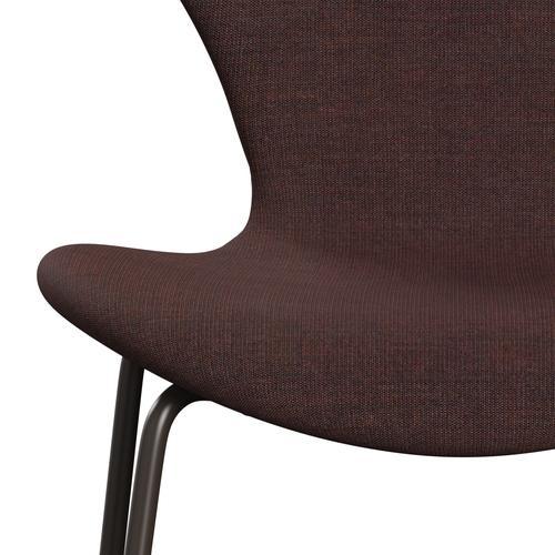 [product_category]-Fritz Hansen 3107 Chair Full Upholstery, Brown Bronze/Canvas Stone Dark-Fritz Hansen-3107FU-CA0674-DBPC-FRI-6