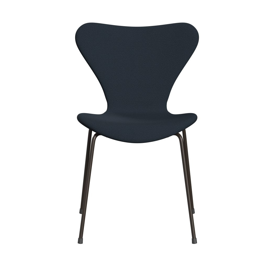 [product_category]-Fritz Hansen 3107 Chair Full Upholstery, Brown Bronze/Capture Blue-Fritz Hansen-3107FU-CP6001-DBPC-FRI-1