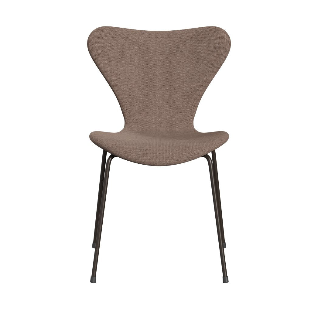 [product_category]-Fritz Hansen 3107 Chair Full Upholstery, Brown Bronze/Capture Brown-Fritz Hansen-3107FU-CP6701-DBPC-FRI-1