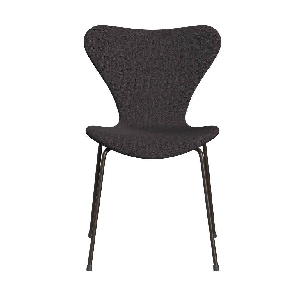 [product_category]-Fritz Hansen 3107 Chair Full Upholstery, Brown Bronze/Capture Charcoal-Fritz Hansen-3107FU-CP5501-DBPC-FRI-1