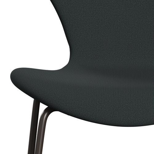 [product_category]-Fritz Hansen 3107 Chair Full Upholstery, Brown Bronze/Capture Dark Deep Green-Fritz Hansen-3107FU-CP7101-DBPC-FRI-6