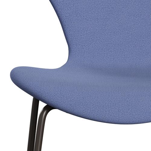 [product_category]-Fritz Hansen 3107 Chair Full Upholstery, Brown Bronze/Capture Light Blue (Cp4901)-Fritz Hansen-3107FU-CP4901-DBPC-FRI-6