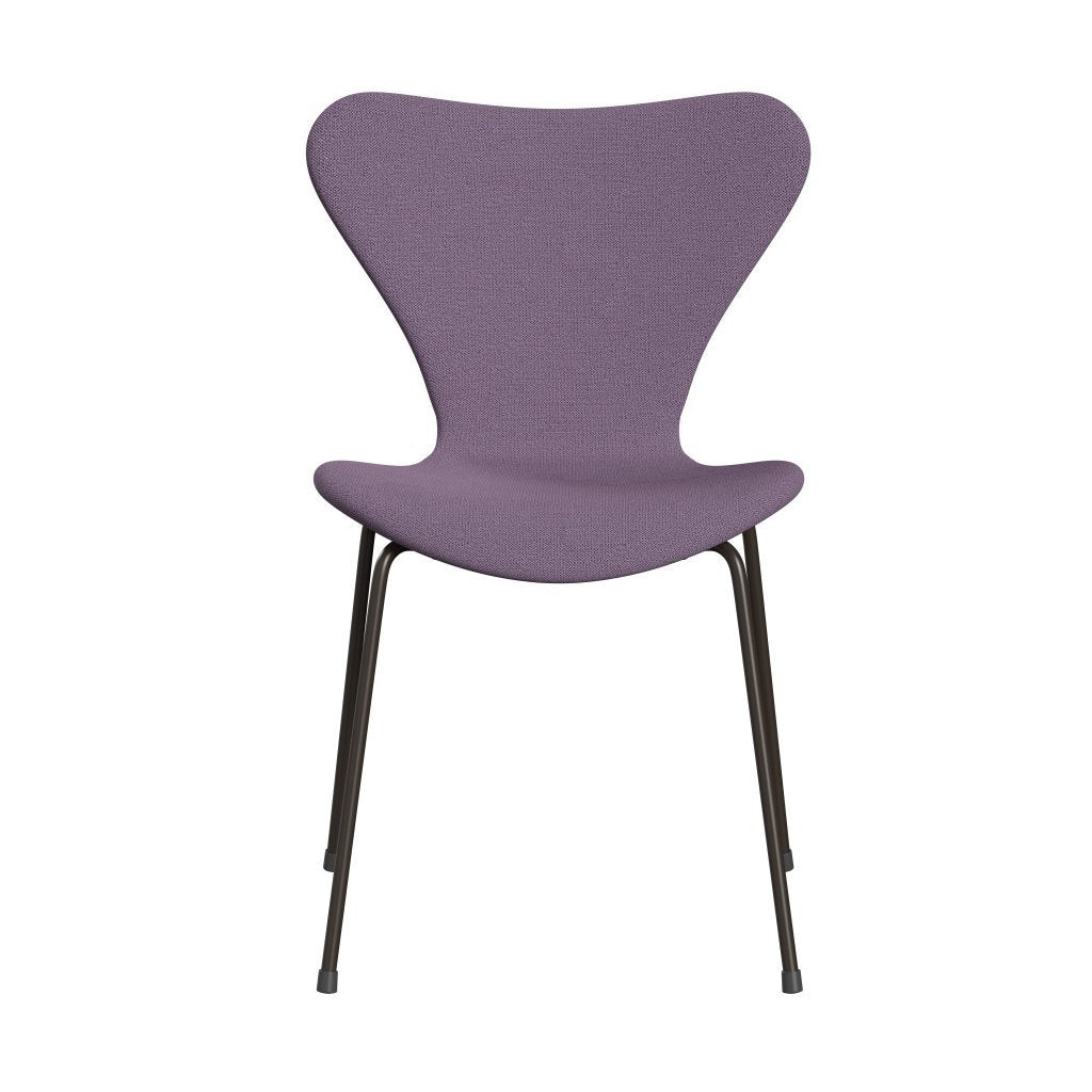 [product_category]-Fritz Hansen 3107 Chair Full Upholstery, Brown Bronze/Capture Light Violet-Fritz Hansen-3107FU-CP4501-DBPC-FRI-1