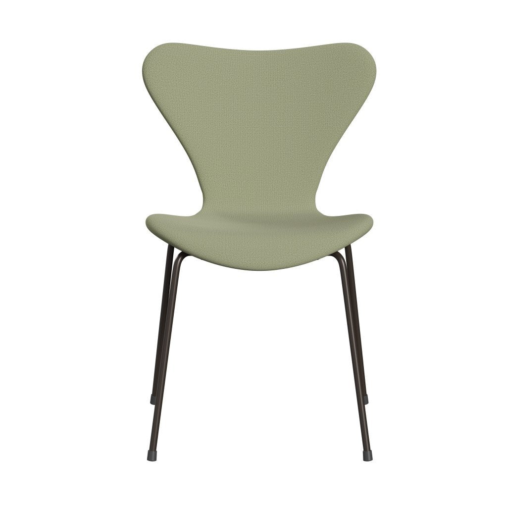 [product_category]-Fritz Hansen 3107 Chair Full Upholstery, Brown Bronze/Capture Soft Green-Fritz Hansen-3107FU-CP5101-DBPC-FRI-1