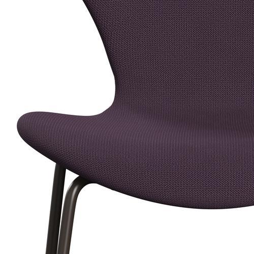 [product_category]-Fritz Hansen 3107 Chair Full Upholstery, Brown Bronze/Capture Violet Dark-Fritz Hansen-3107FU-CP7001-DBPC-FRI-6