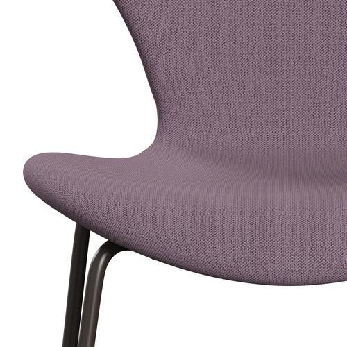 [product_category]-Fritz Hansen 3107 Chair Full Upholstery, Brown Bronze/Capture Violet/Brown-Fritz Hansen-3107FU-CP6202-DBPC-FRI-6