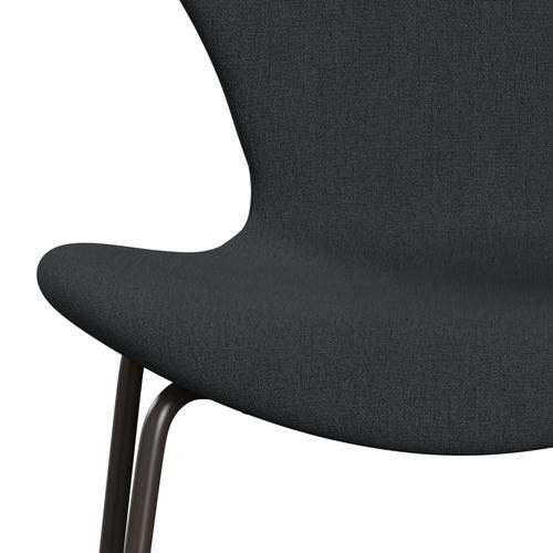 [product_category]-Fritz Hansen 3107 Chair Full Upholstery, Brown Bronze/Christianshavn Grey-Fritz Hansen-3107FU-CH1173-DBPC-FRI-6