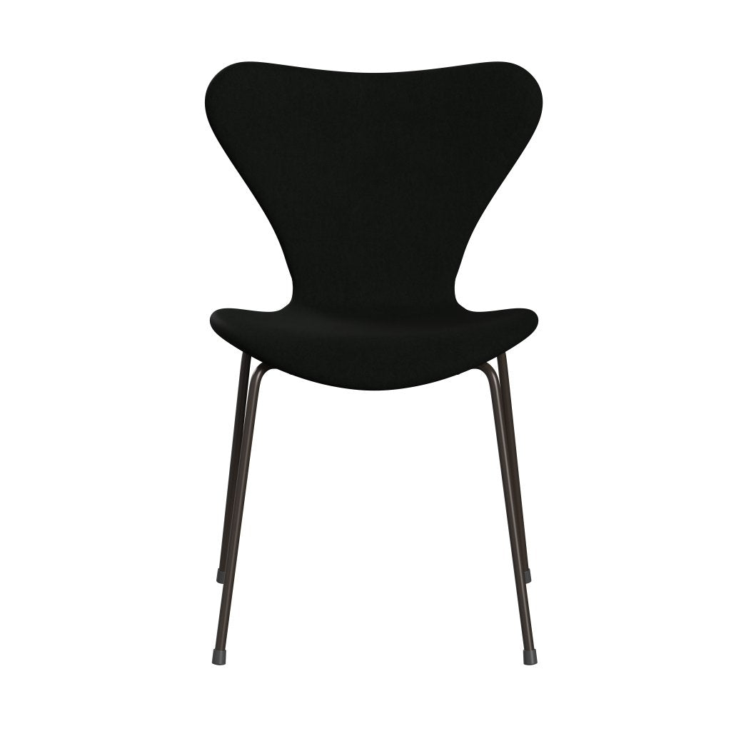[product_category]-Fritz Hansen 3107 Chair Full Upholstery, Brown Bronze/Comfort Black (C60009)-Fritz Hansen-3107FU-C60009-DBPC-FRI-1