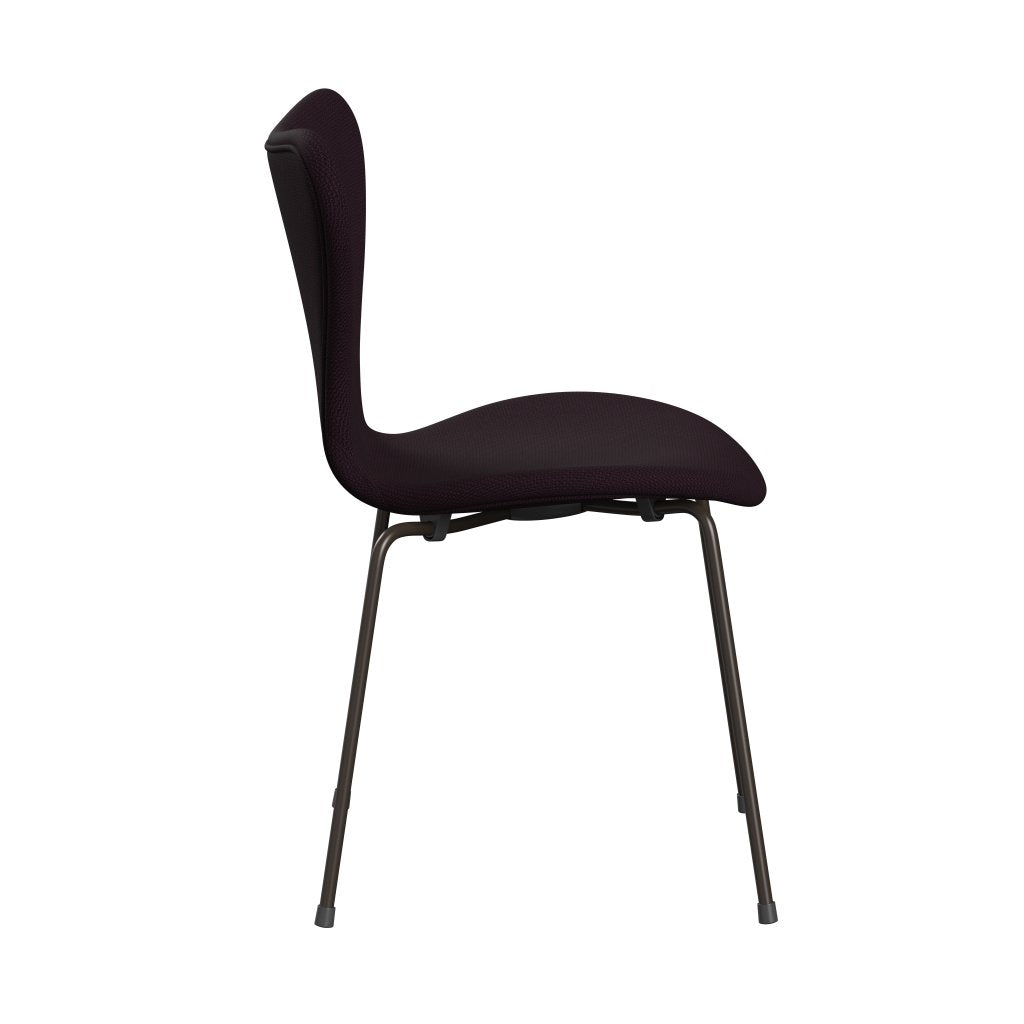 [product_category]-Fritz Hansen 3107 Chair Full Upholstery, Brown Bronze/Diablo Plum-Fritz Hansen-3107FU-DIA301-DBPC-FRI-3