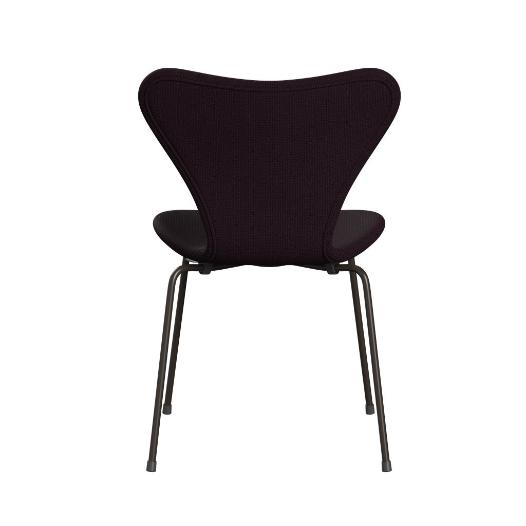 [product_category]-Fritz Hansen 3107 Chair Full Upholstery, Brown Bronze/Diablo Plum-Fritz Hansen-3107FU-DIA301-DBPC-FRI-4