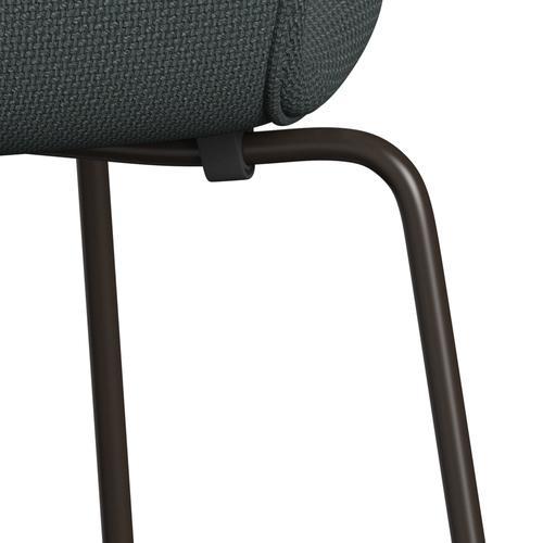 [product_category]-Fritz Hansen 3107 Chair Full Upholstery, Brown Bronze/Diablo Steel Grey-Fritz Hansen-3107FU-DIA102-DBPC-FRI-7