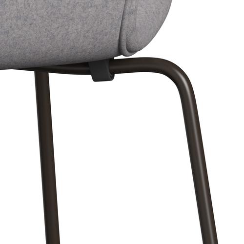 [product_category]-Fritz Hansen 3107 Chair Full Upholstery, Brown Bronze/Divina Md Cool Light Grey-Fritz Hansen-3107FU-DMD713-DBPC-FRI-7