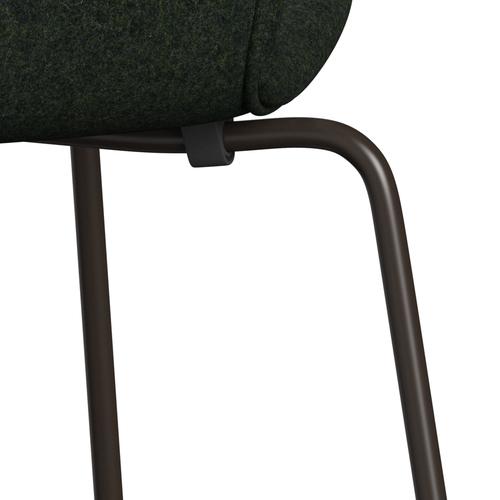 [product_category]-Fritz Hansen 3107 Chair Full Upholstery, Brown Bronze/Divina Md Moss Green-Fritz Hansen-3107FU-DMD973-DBPC-FRI-7