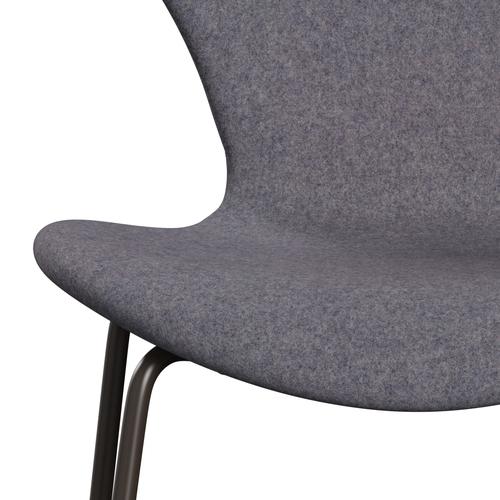 [product_category]-Fritz Hansen 3107 Chair Full Upholstery, Brown Bronze/Divina Md Soft Blue Grey-Fritz Hansen-3107FU-DMD733-DBPC-FRI-6