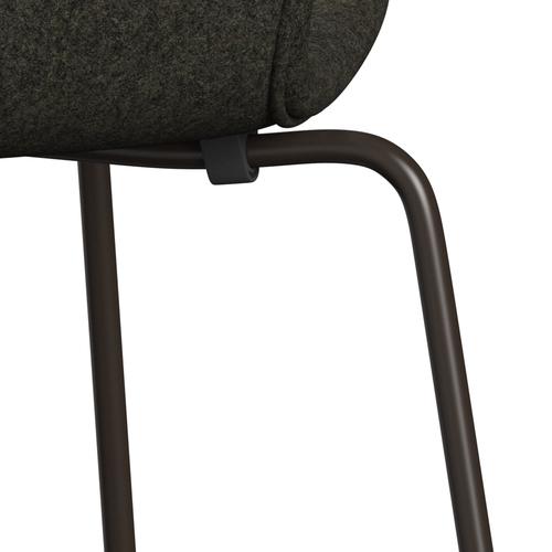 [product_category]-Fritz Hansen 3107 Chair Full Upholstery, Brown Bronze/Divina Melange Grey Brown-Fritz Hansen-3107FU-DIM277-DBPC-FRI-7