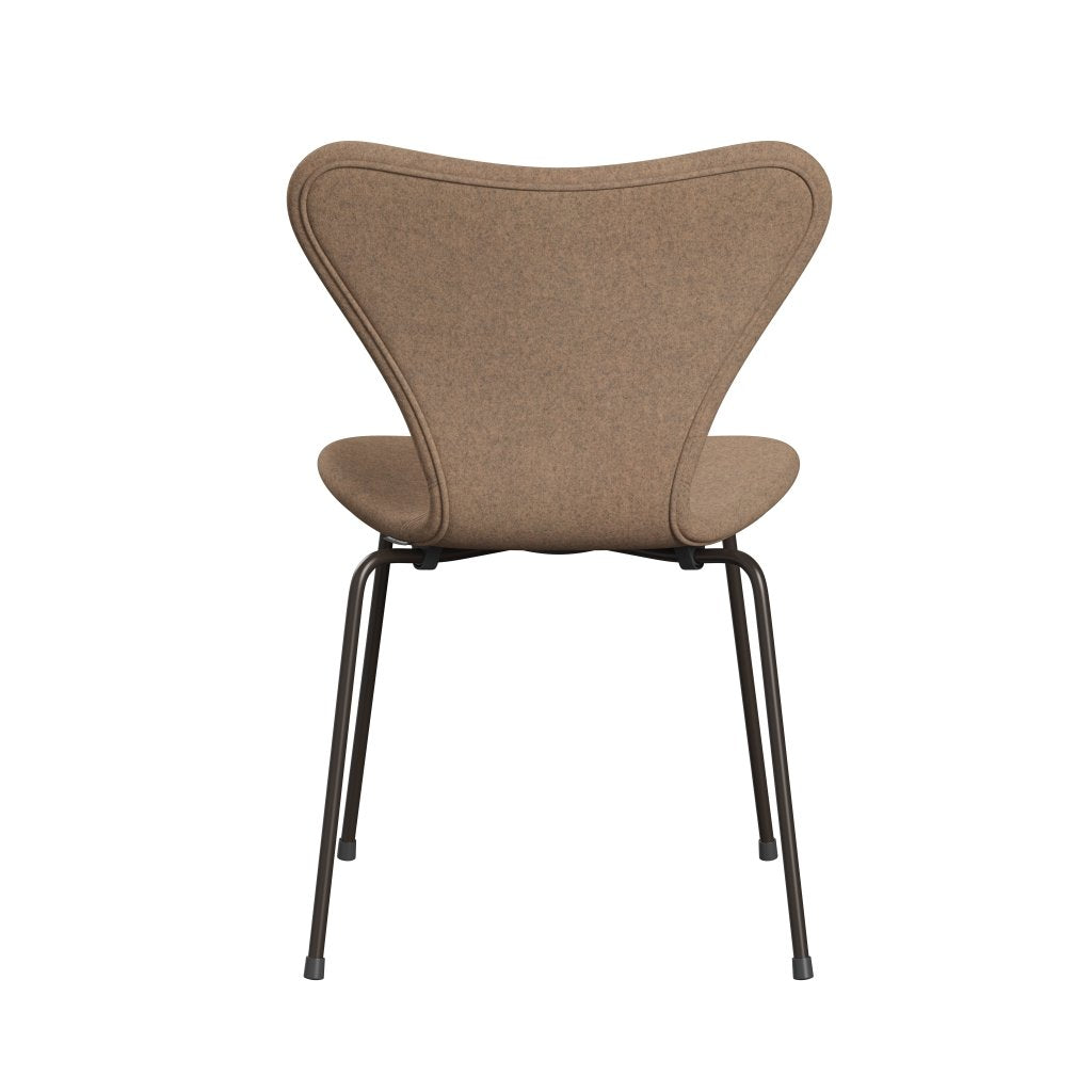 [product_category]-Fritz Hansen 3107 Chair Full Upholstery, Brown Bronze/Divina Melange Grey Nude-Fritz Hansen-3107FU-DIM517-DBPC-FRI-4