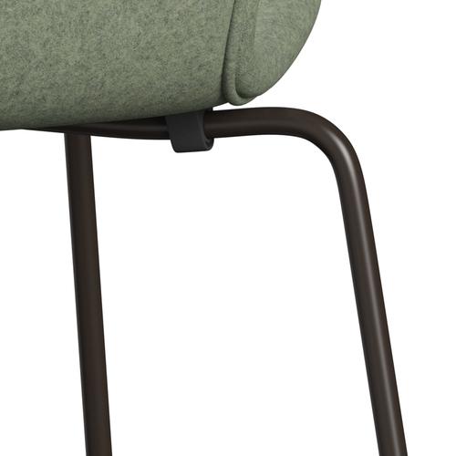 [product_category]-Fritz Hansen 3107 Chair Full Upholstery, Brown Bronze/Divina Melange Light Green-Fritz Hansen-3107FU-DIM917-DBPC-FRI-7