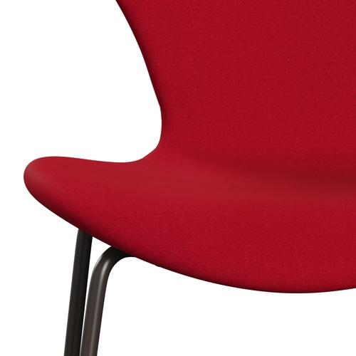 [product_category]-Fritz Hansen 3107 Chair Full Upholstery, Brown Bronze/Divina Pink-Fritz Hansen-3107FU-DIV636-DBPC-FRI-6