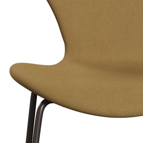 [product_category]-Fritz Hansen 3107 Chair Full Upholstery, Brown Bronze/Divina Sand Light-Fritz Hansen-3107FU-DIV236-DBPC-FRI-6