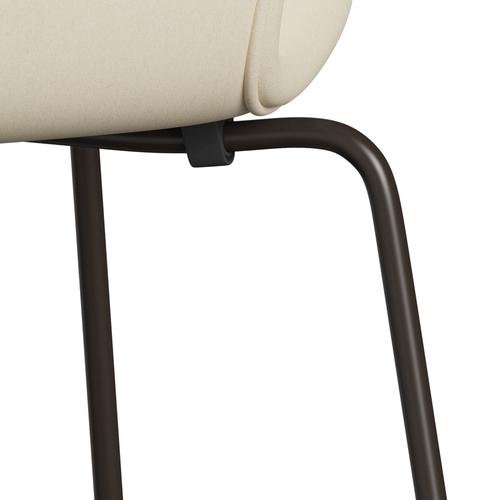 [product_category]-Fritz Hansen 3107 Chair Full Upholstery, Brown Bronze/Divina White-Fritz Hansen-3107FU-DIV106-DBPC-FRI-7