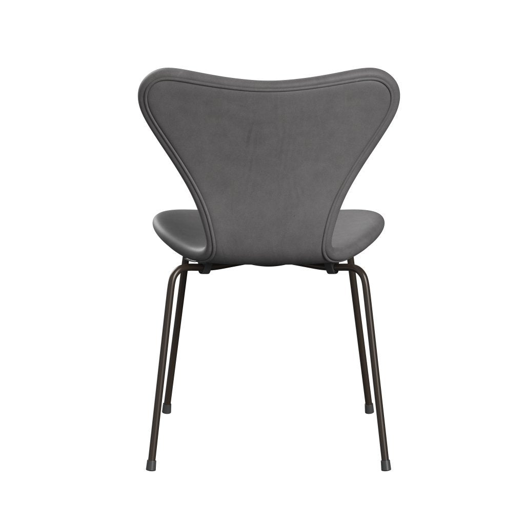 [product_category]-Fritz Hansen 3107 Chair Full Upholstery, Brown Bronze/Embrace Concrete-Fritz Hansen-3107FU-SECONC-DBPC-FRI-4