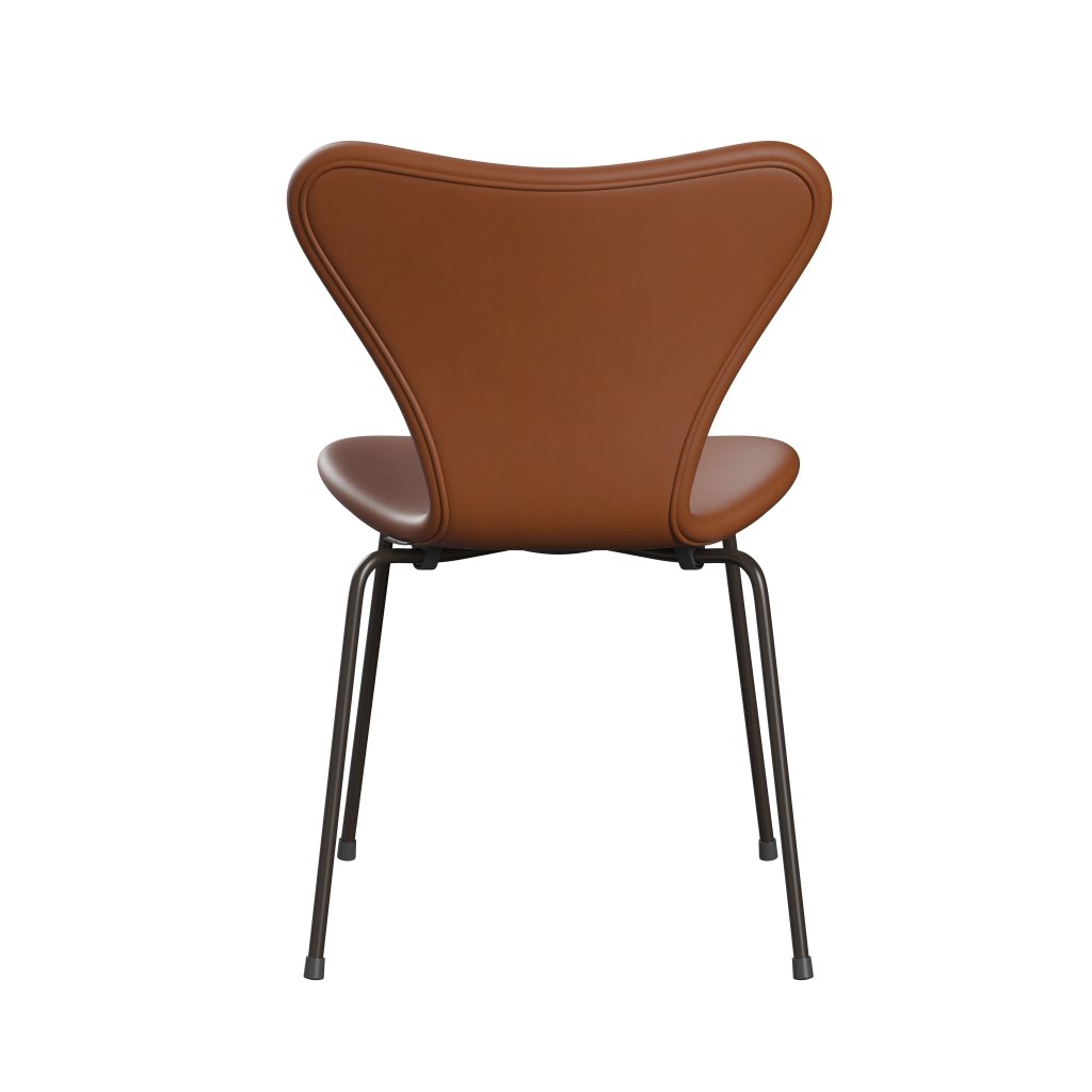 [product_category]-Fritz Hansen 3107 Chair Full Upholstery, Brown Bronze/Essential Walnut-Fritz Hansen-3107FU-STWALT-DBPC-FRI-4