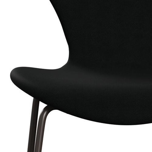 [product_category]-Fritz Hansen 3107 Chair Full Upholstery, Brown Bronze/Fame Black-Fritz Hansen-3107FU-F60999-DBPC-FRI-6