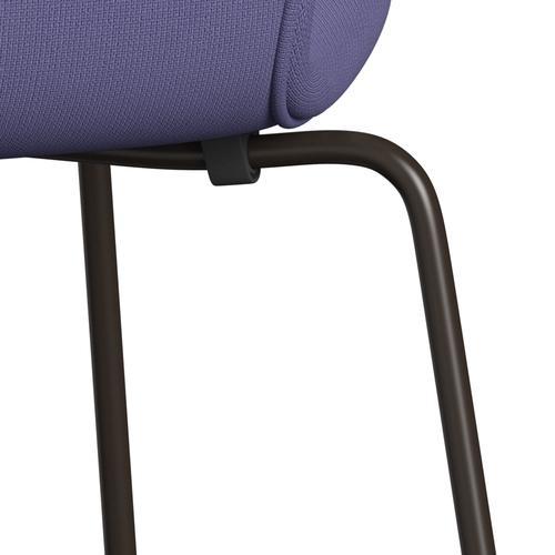 [product_category]-Fritz Hansen 3107 Chair Full Upholstery, Brown Bronze/Fame Blue Violet-Fritz Hansen-3107FU-F65081-DBPC-FRI-7