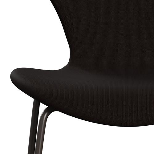 [product_category]-Fritz Hansen 3107 Chair Full Upholstery, Brown Bronze/Fame Dark Brown-Fritz Hansen-3107FU-F61044-DBPC-FRI-6